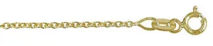 10KT Gold, Cable chain. Made in Italy