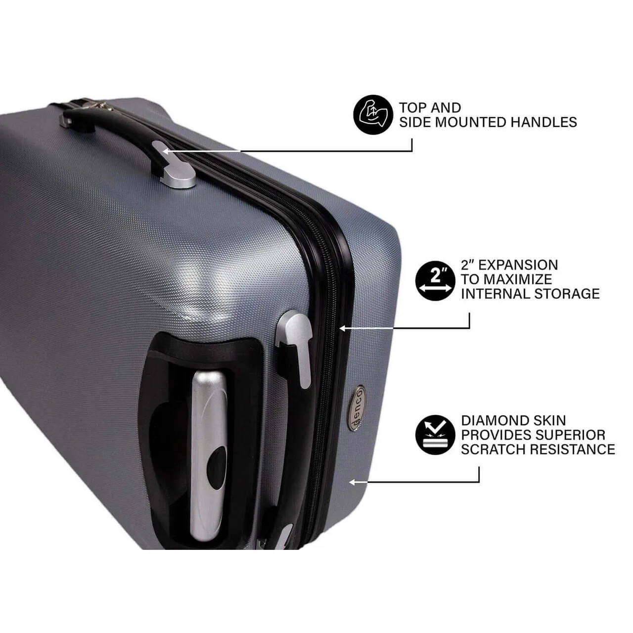 Air Force Falcons Deluxe 2-Piece Backpack and Carry on Set in Black