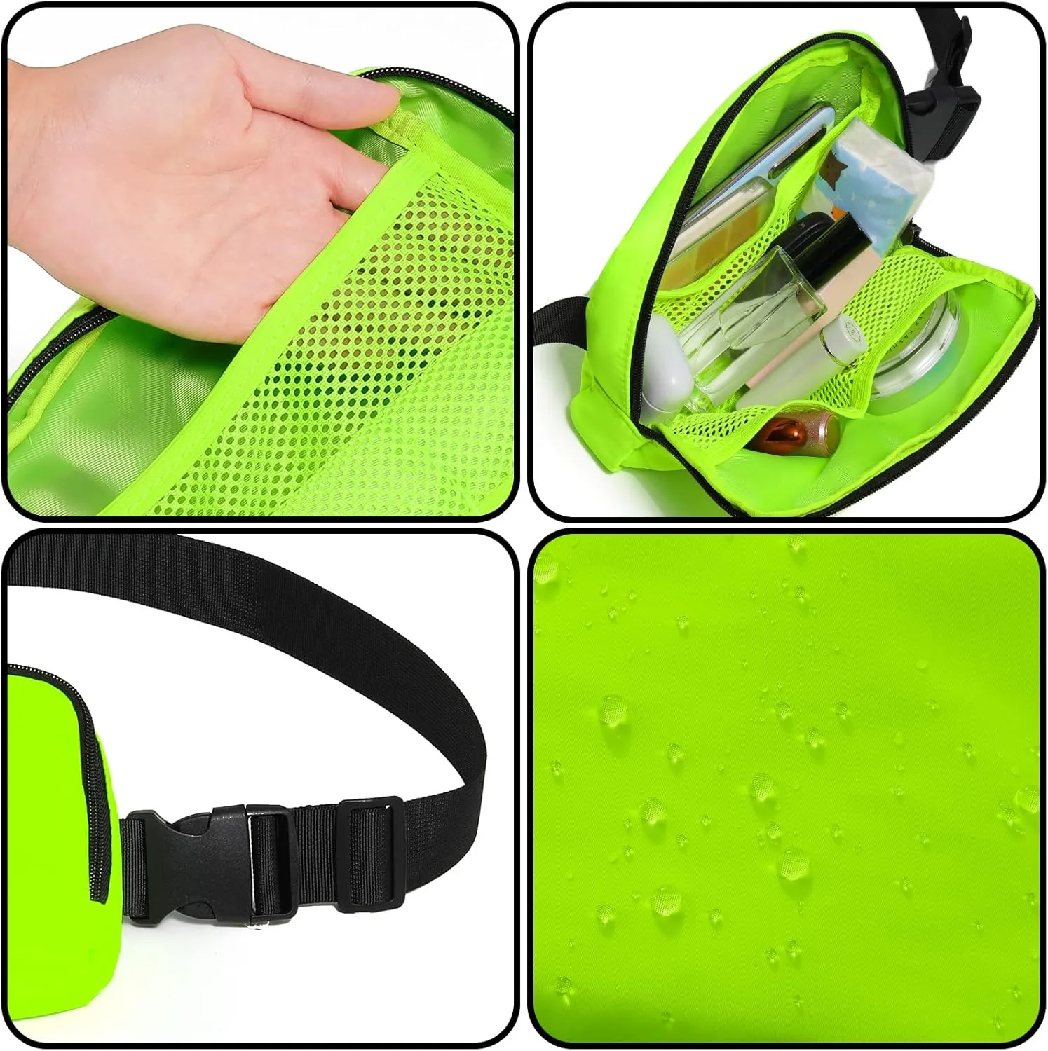 Amazerbst Belt Bag, Fanny Pack, Everywhere Belt Bag,40 Inch Adjustable Strap,Belt Bag for Women and Men,Waterproof