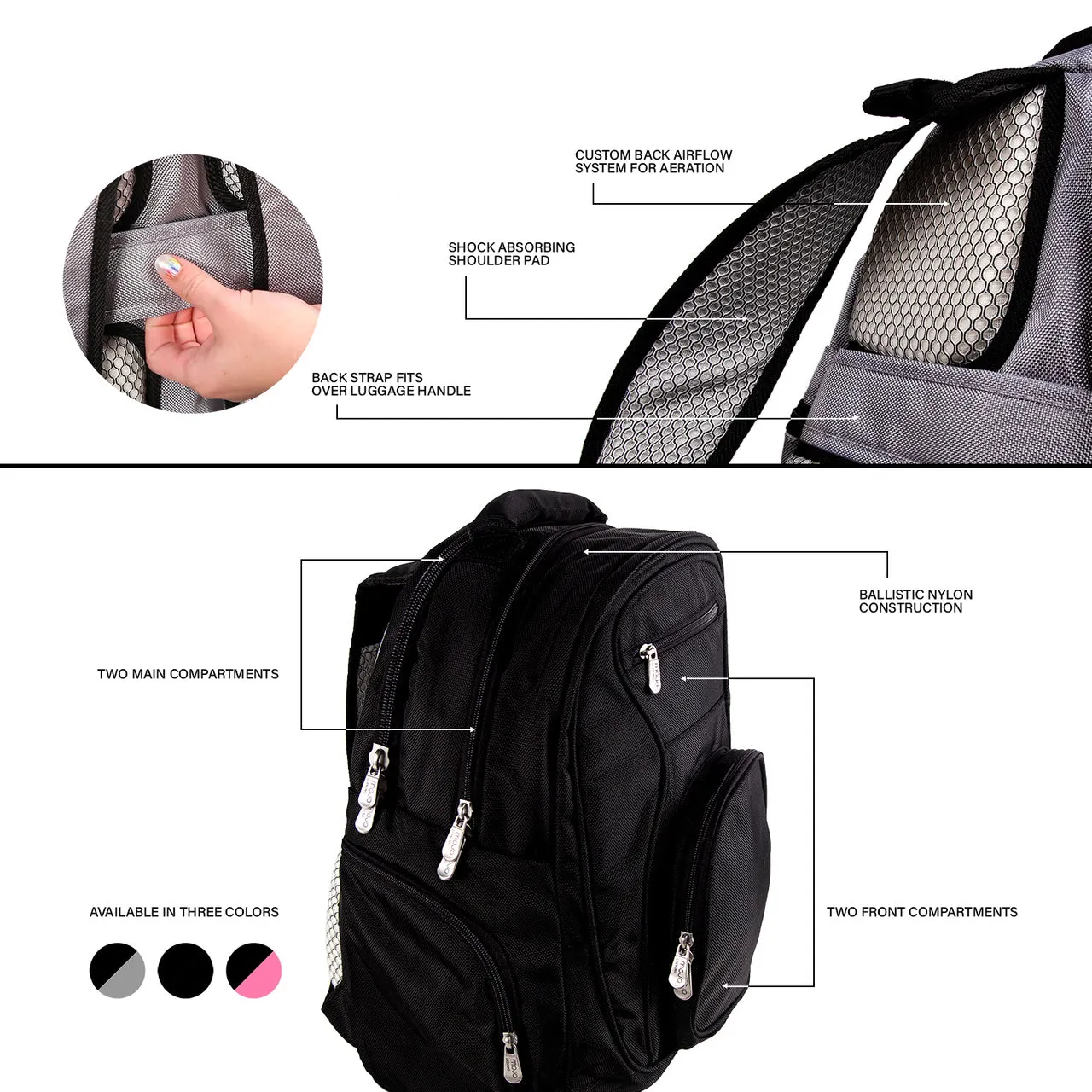 Baylor Bears Deluxe 2-Piece Backpack and Carry on Set