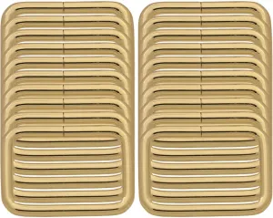 BIKICOCO Metal Rectangle Ring Buckles Square Strap Webbing Belt Rings for Bag Purse Non Welded 1-1/4 x 3/4 Inch