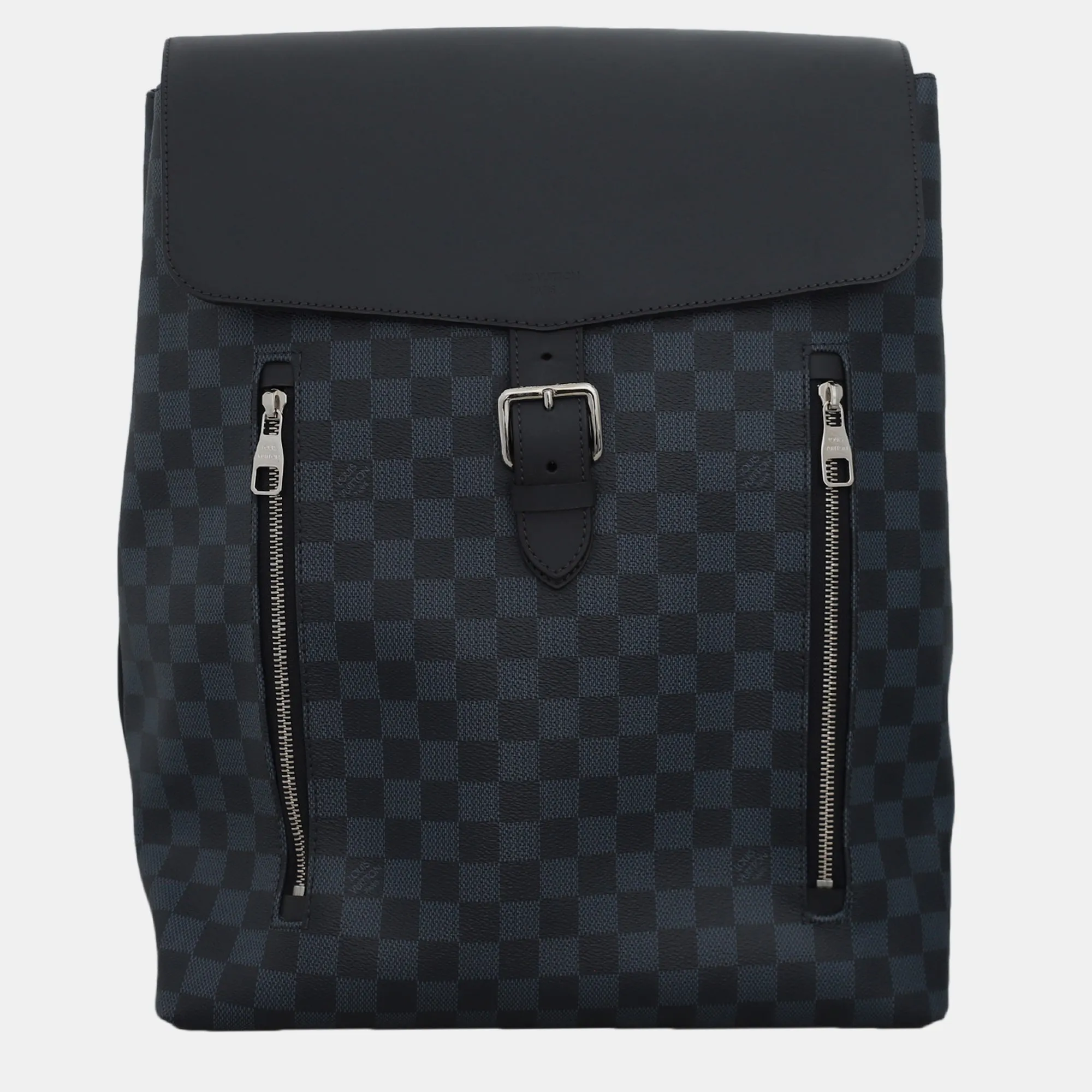 Black/ Dark Blue Damier Cobalt Newport Backpack