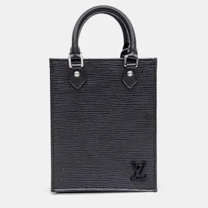 Black Epi Petit Sac Plat Handbag