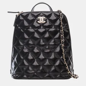 Black Shiny Calfskin My Pocket Backpack