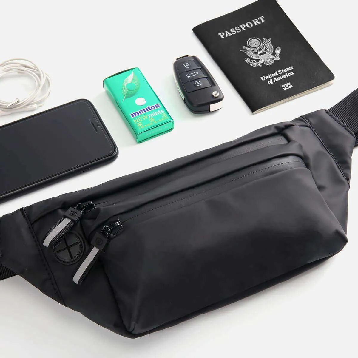 Black Waterproof Waist Bag | Bum Bag for Every Occasion