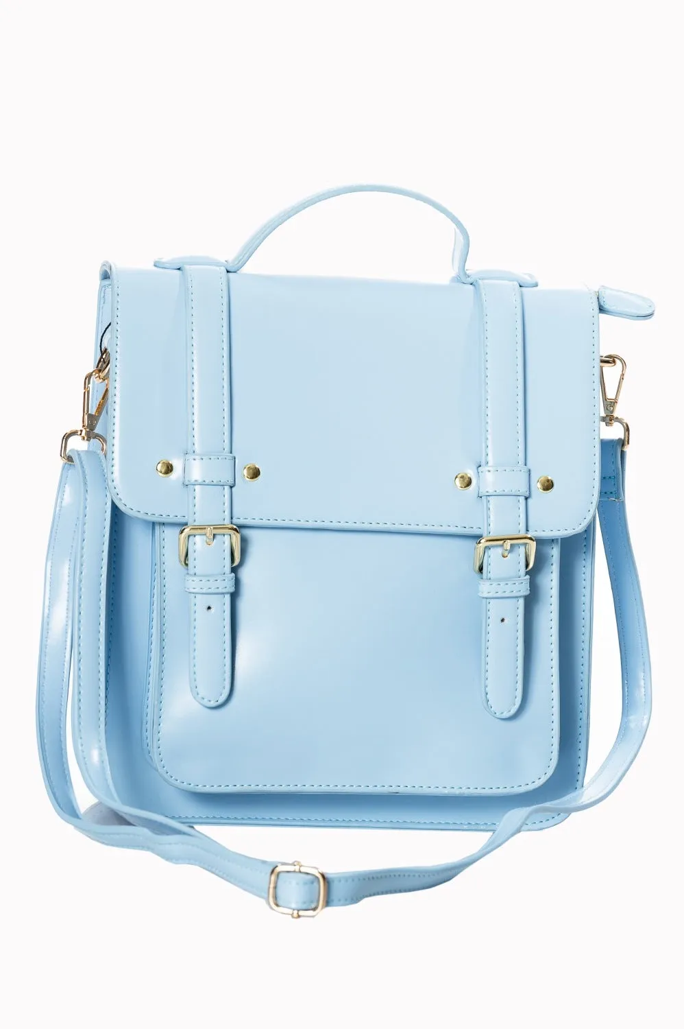 Blue Knapsack Convertible Backpack Purse