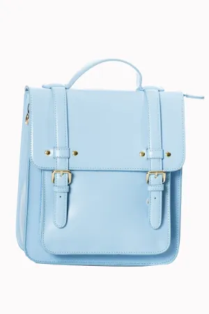 Blue Knapsack Convertible Backpack Purse