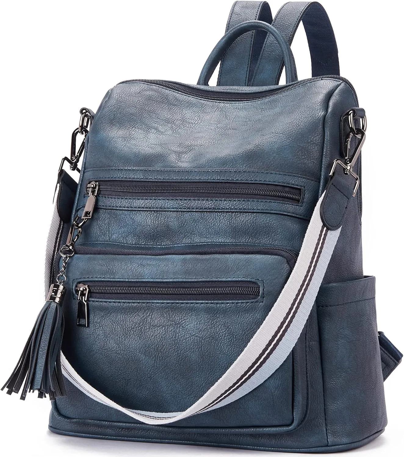 BROMEN Backpack Purse for Women Fashion Leather Designer Travel Large Ladies Shoulder Bags