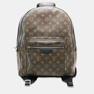 Brown Monogram Canvas Macassar Josh Backpack