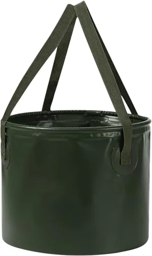 Camping Bucket, 20L Foldable Bucket Outdoor Bucket with Handles, Portable Water Buckets for Camping, Fishing, Picnics, Gardening (green)