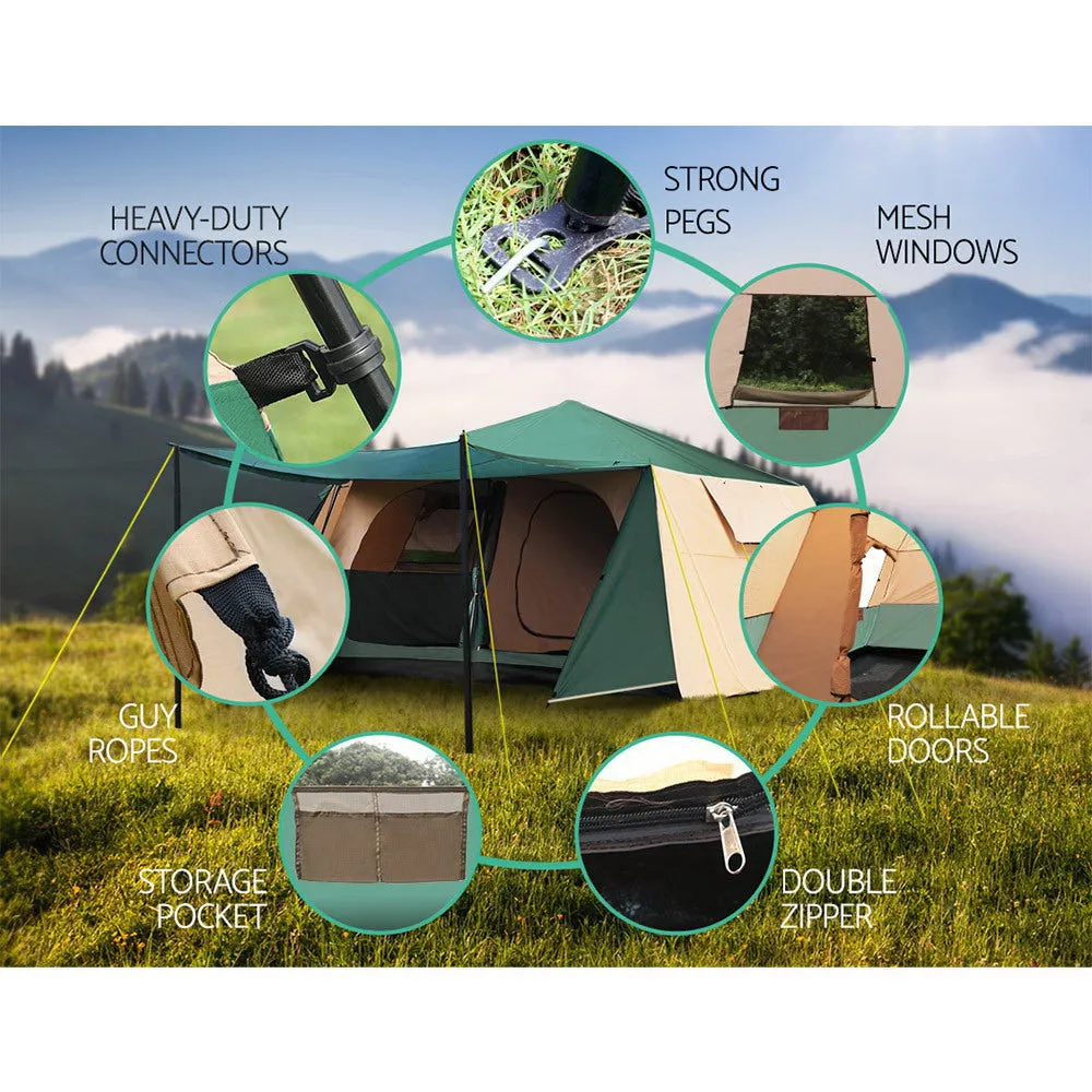 Camping Tent Instant Up 8 Person Pop Up Family Hiking Dome Camp