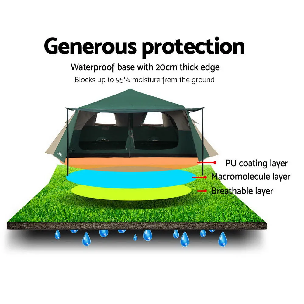 Camping Tent Instant Up 8 Person Pop Up Family Hiking Dome Camp