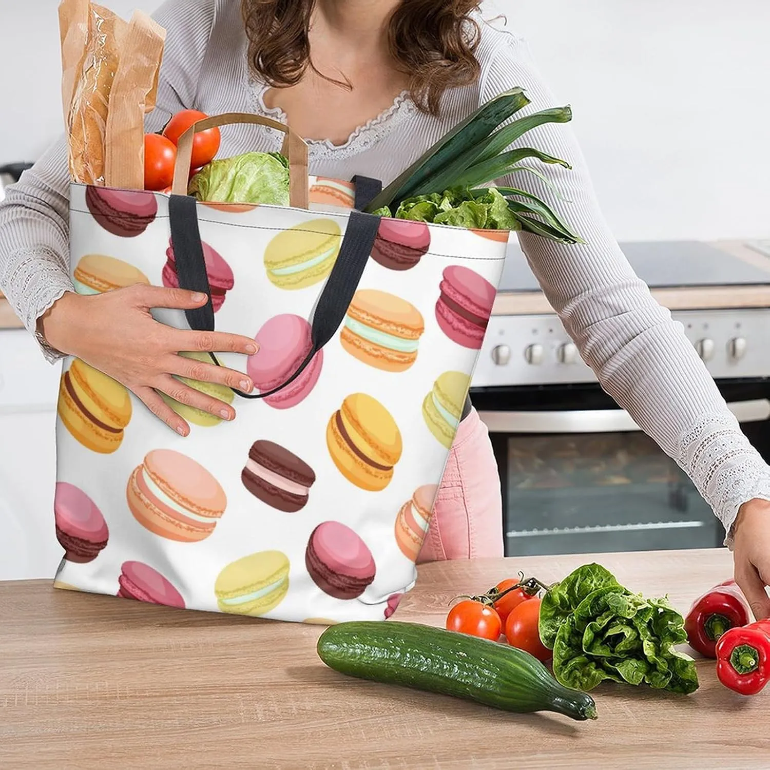 Canvas Tote Bag Large Women Casual Shoulder Bag Handbag Reusable Beach Shopping Grocery Bag For Outdoors