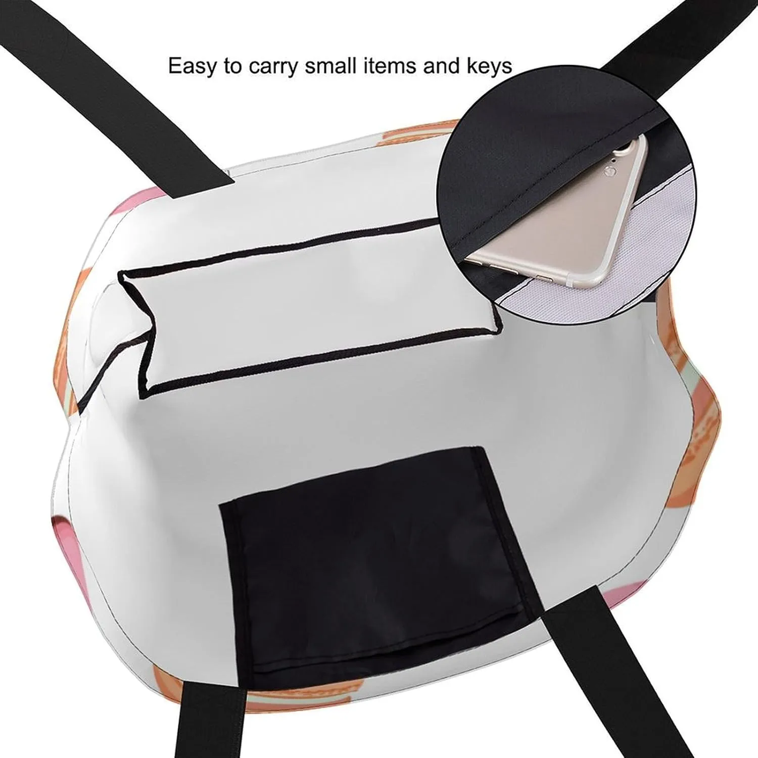 Canvas Tote Bag Large Women Casual Shoulder Bag Handbag Reusable Beach Shopping Grocery Bag For Outdoors