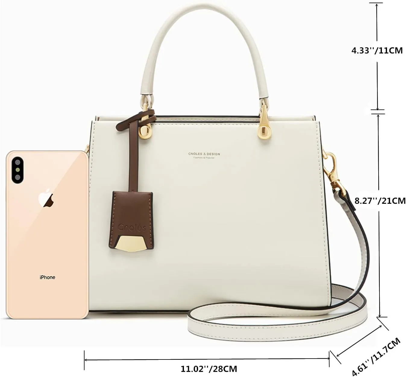 Cnoles Handbags for Women Large Capacity Tote Shoulder Bags Ladies Handle Satchel Purse