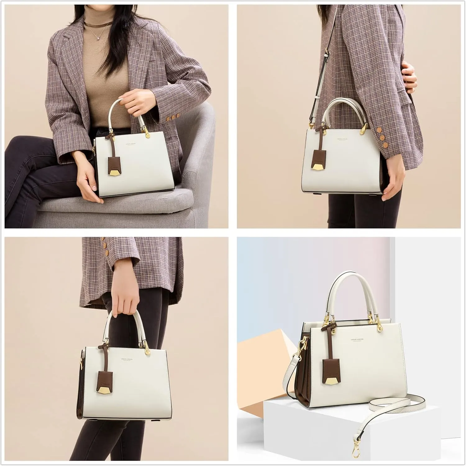 Cnoles Handbags for Women Large Capacity Tote Shoulder Bags Ladies Handle Satchel Purse