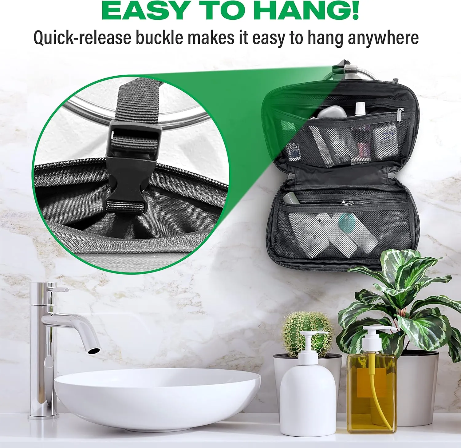 COR Surf Carry On Travel Backpack Bundle | Island Hopper Travel Backpack with Toiletry Bag and Compression Packing Cube Set (40L, Black)