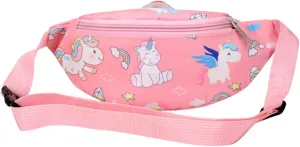Cute Unicorn Kids Fanny Pack Waist Pack Small Belt Bum Bag Crossbody Purse Waist Pouch for Toddler Girls Boys