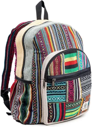 Discover Nature's Harmony with our Large Hemp Backpack