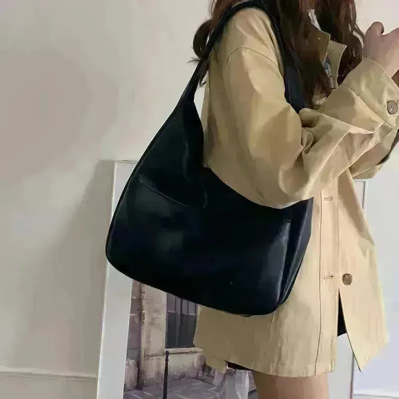 Fashion Tote Bag Large Capacity Casual Shoulder Bag Women's Commuting Handbag College Student