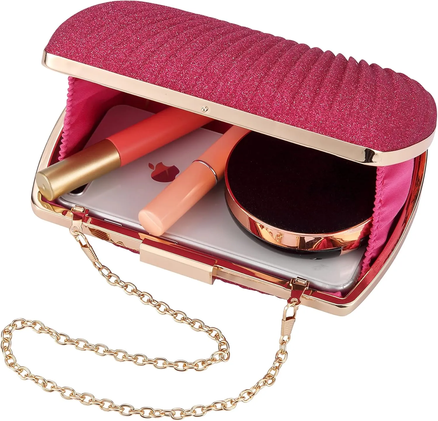 gold clutch,gold clutch purses for women evening wedding cocktail party evening bag shoulder crossbody handbag
