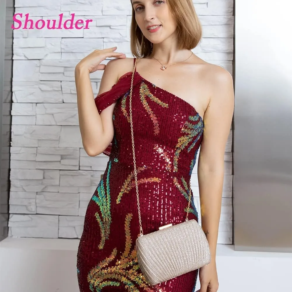 gold clutch,gold clutch purses for women evening wedding cocktail party evening bag shoulder crossbody handbag