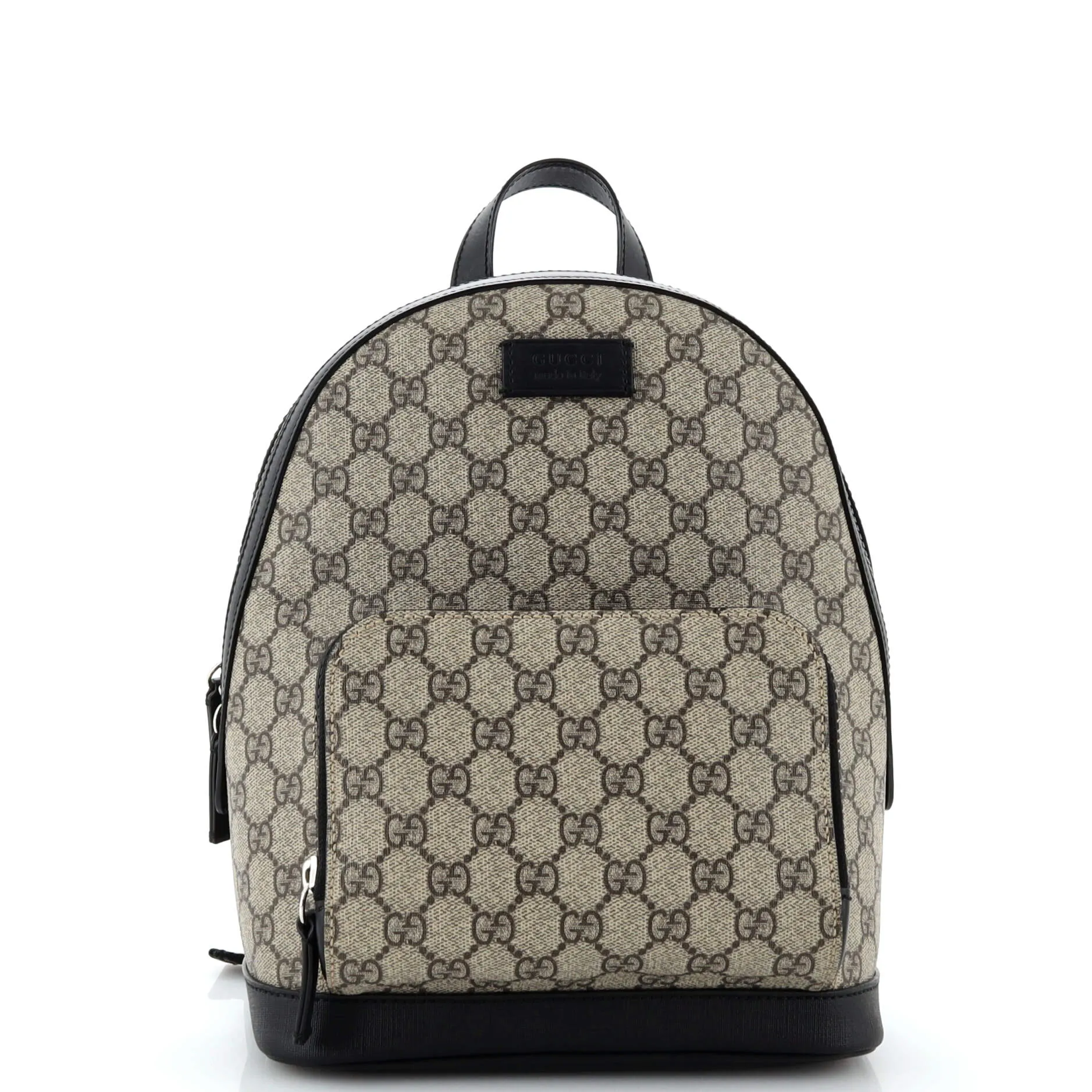 GUCCI Zip Pocket Backpack GG Coated Canvas Small