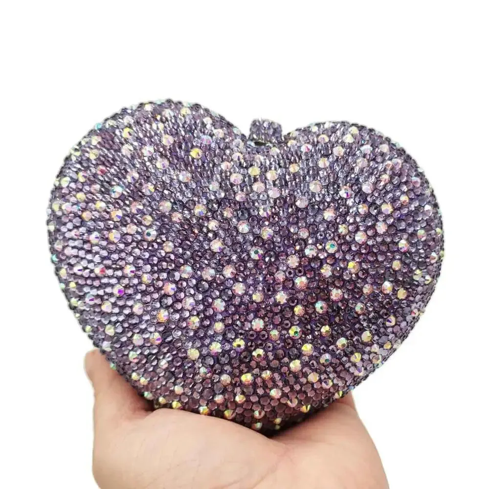Heart Shape Sexy Luxury Clutch Evening Bag
