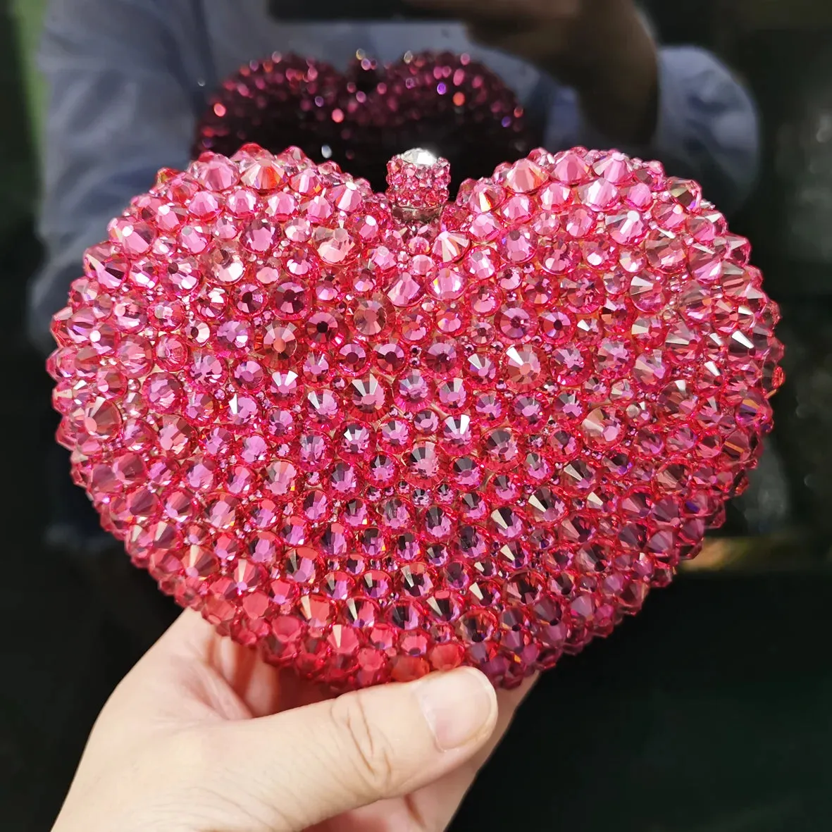 Heart Shape Sexy Luxury Clutch Evening Bag