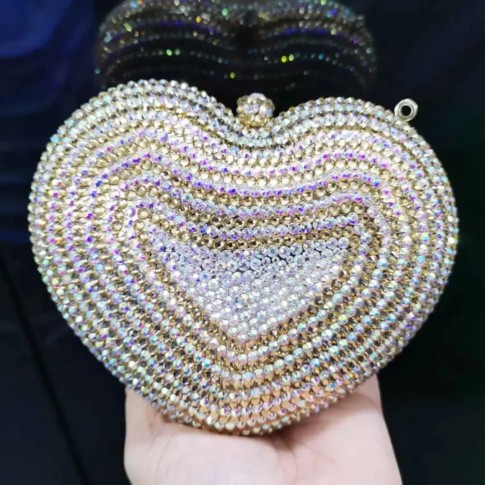 Heart Shape Sexy Luxury Clutch Evening Bag