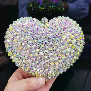 Heart Shape Sexy Luxury Clutch Evening Bag