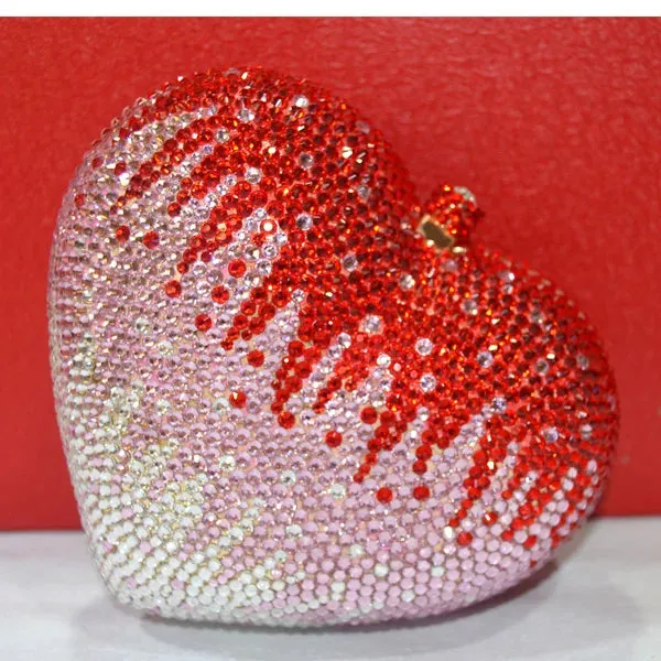 Heart Shape Sexy Luxury Clutch Evening Bag
