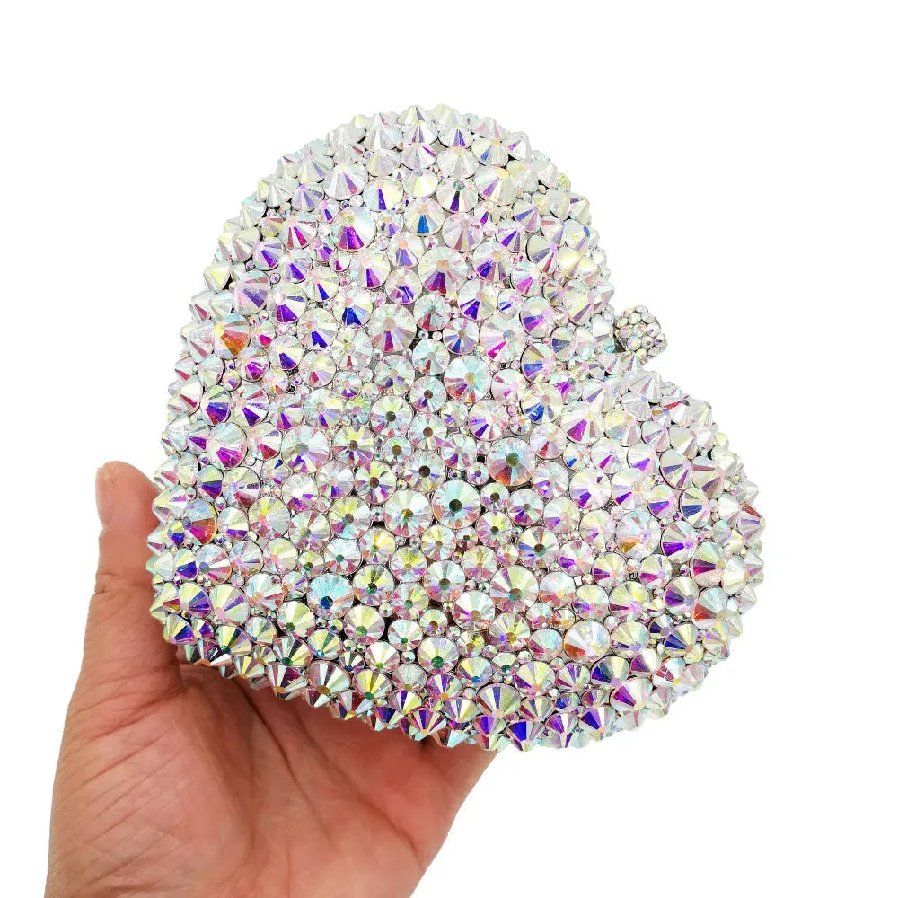 Heart Shape Sexy Luxury Clutch Evening Bag