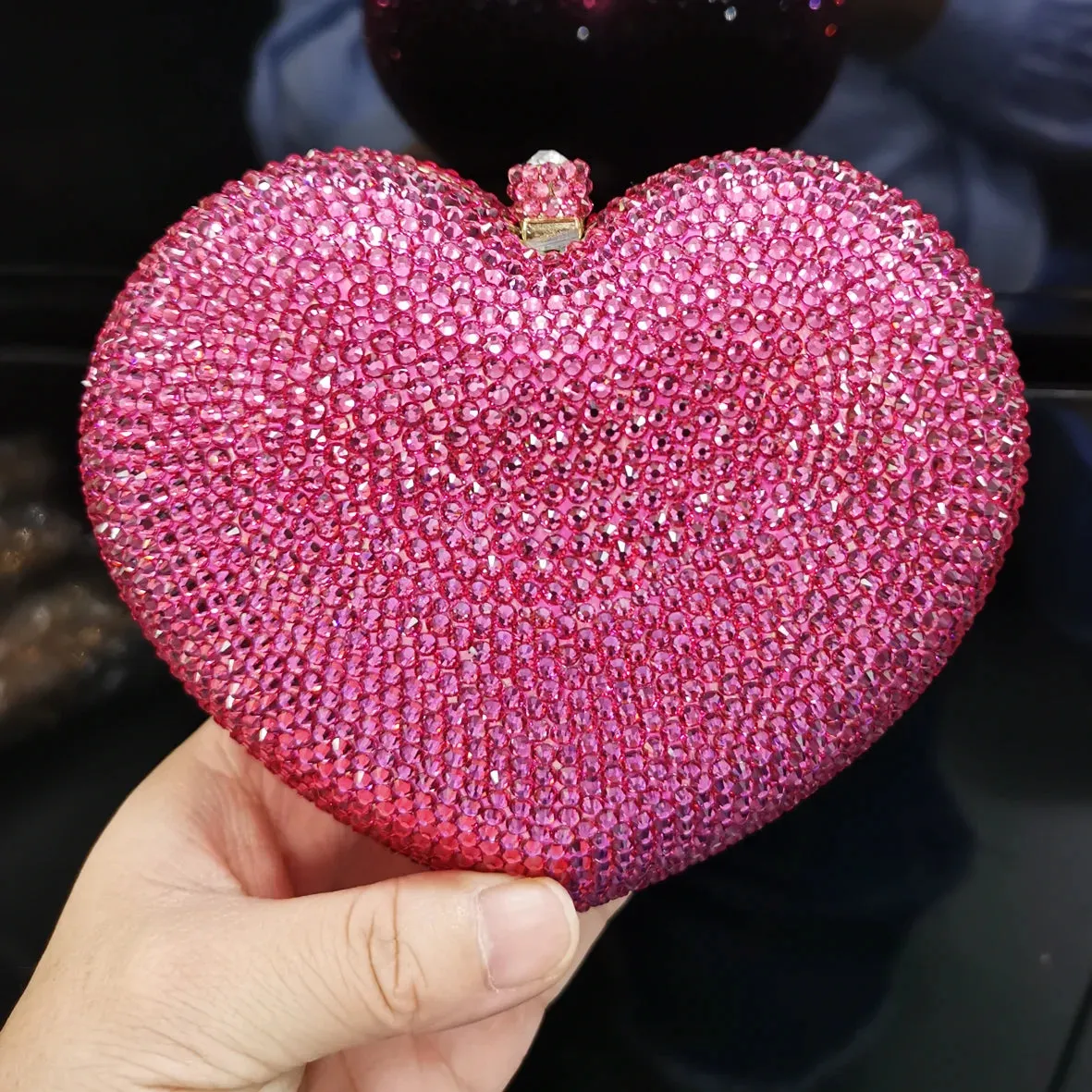 Heart Shape Sexy Luxury Clutch Evening Bag