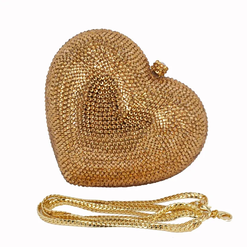 Heart Shape Sexy Luxury Clutch Evening Bag