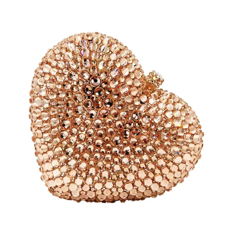 Heart Shape Sexy Luxury Clutch Evening Bag