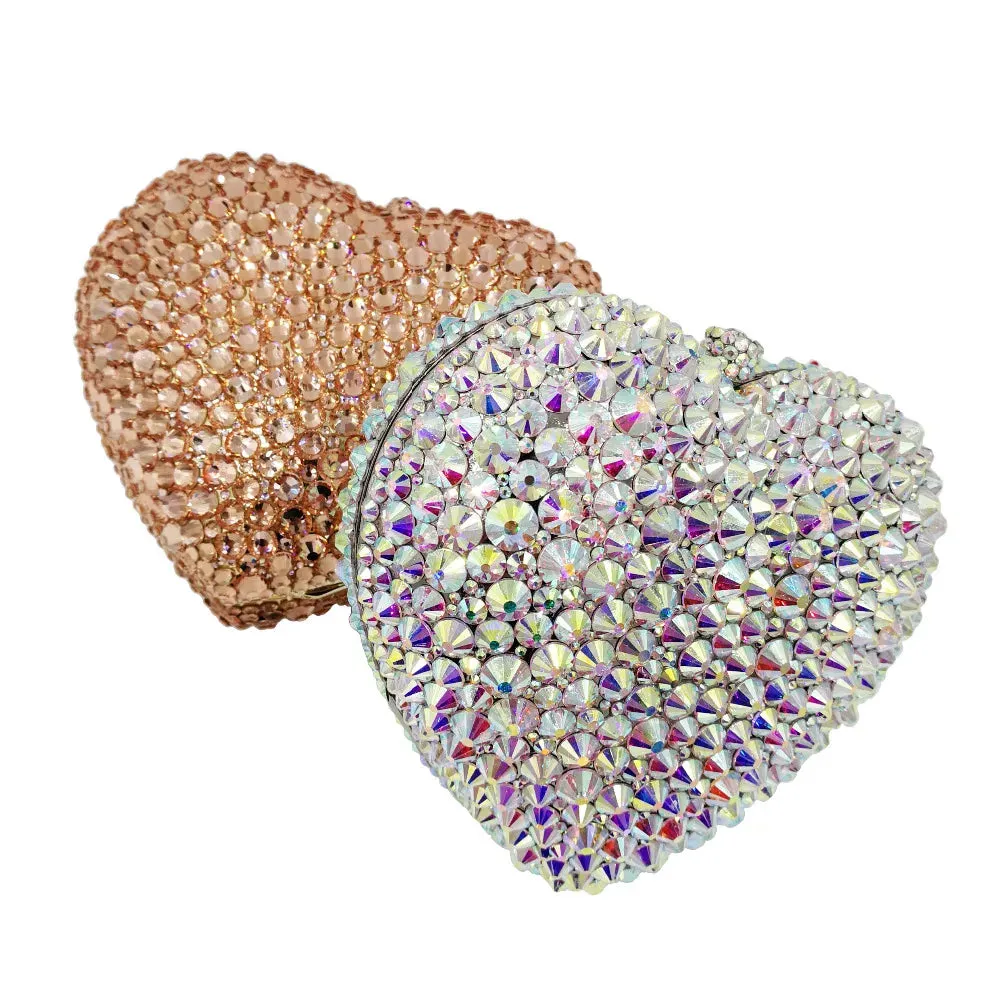Heart Shape Sexy Luxury Clutch Evening Bag