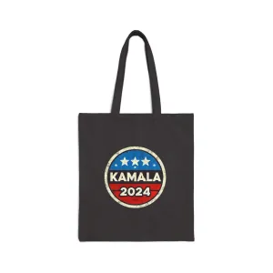 Kamala Harris 2024 Cotton Canvas Tote Bag