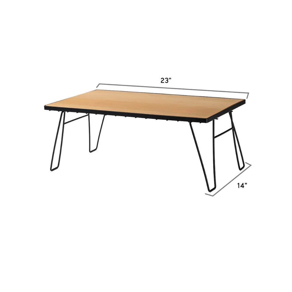 Kick It Camp Table - Wood Base & Storage Bag