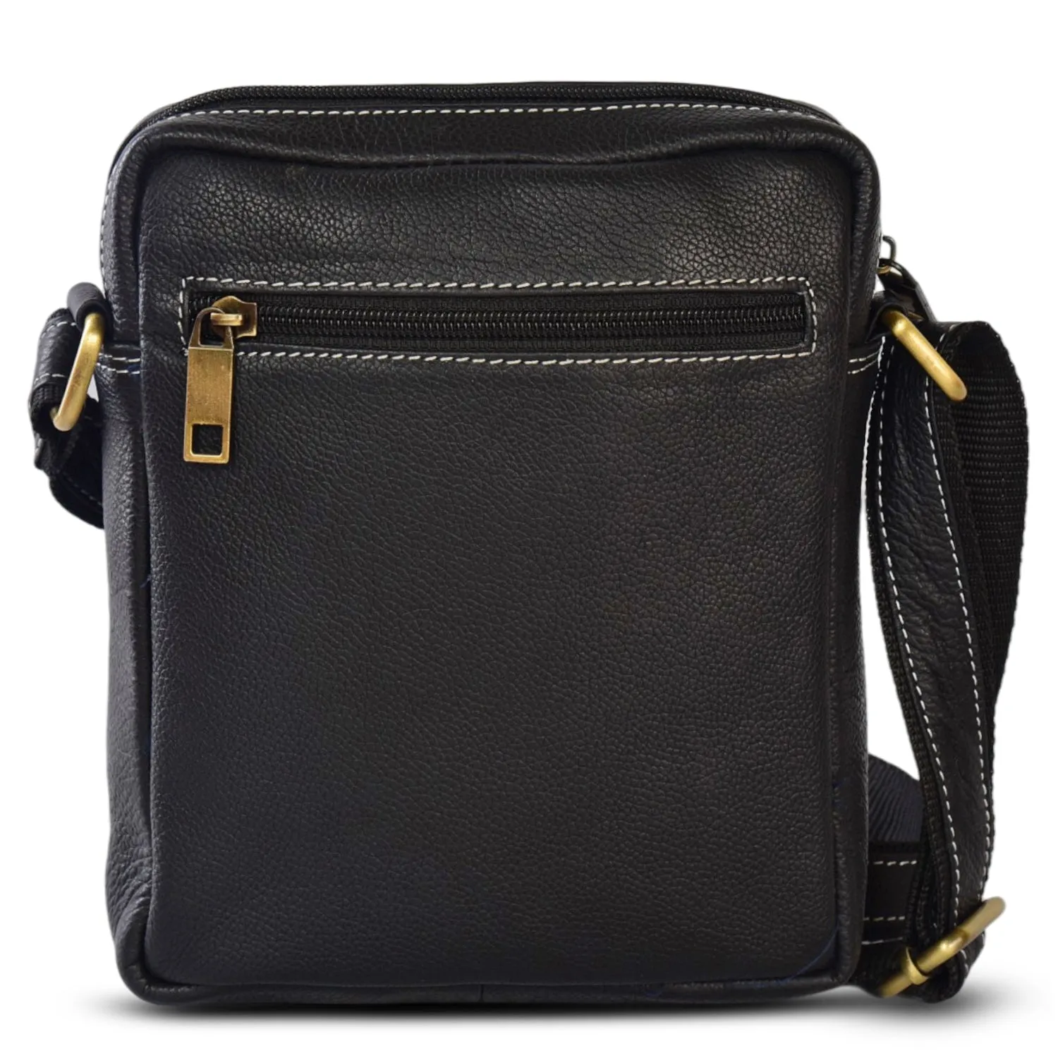 LEATHER SLING BAG 36814 (Black)