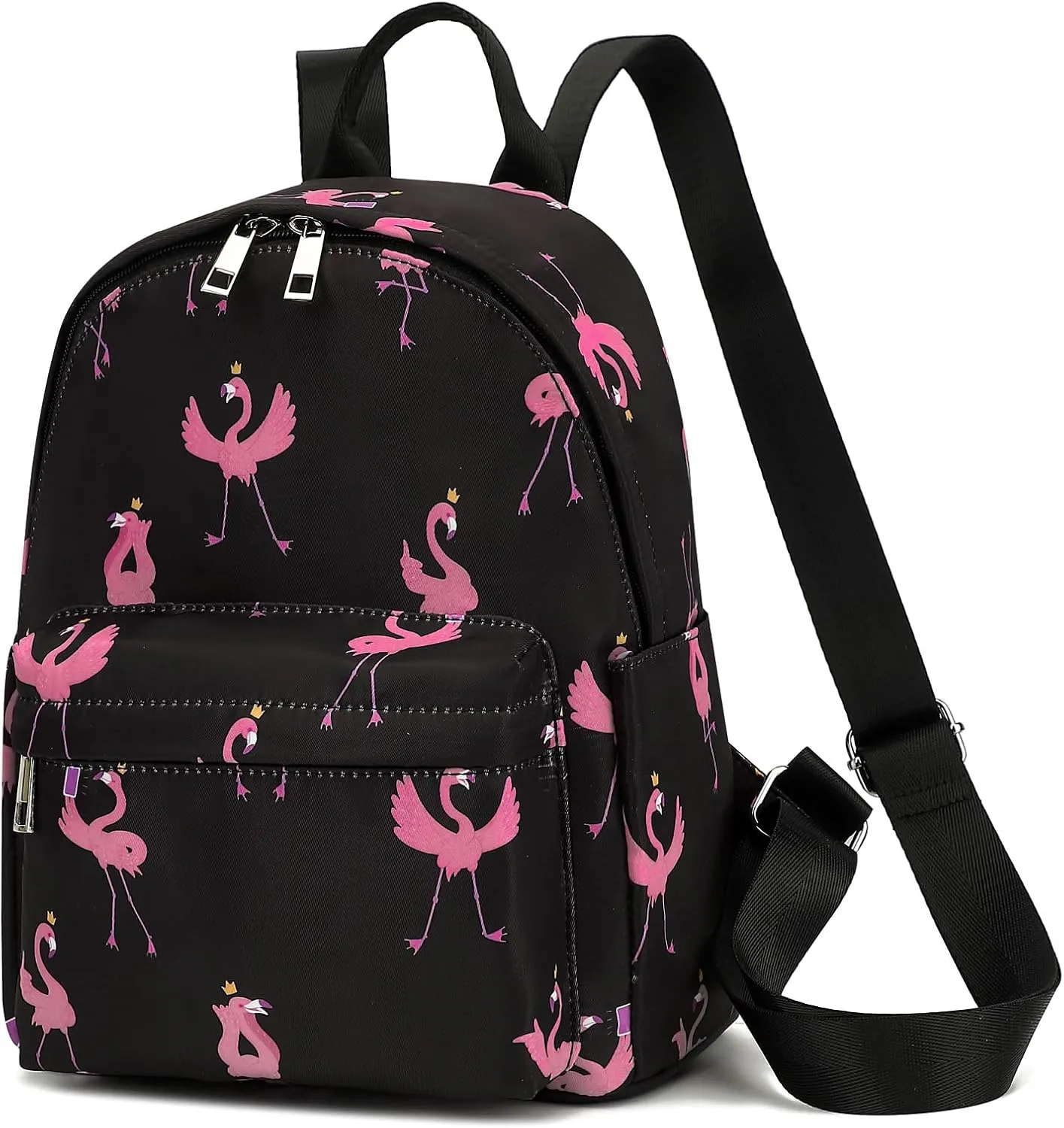 Mini Backpack Purse Fashion Small Backpack Casual Daypack for Women Girls School Travel (Flamingo)