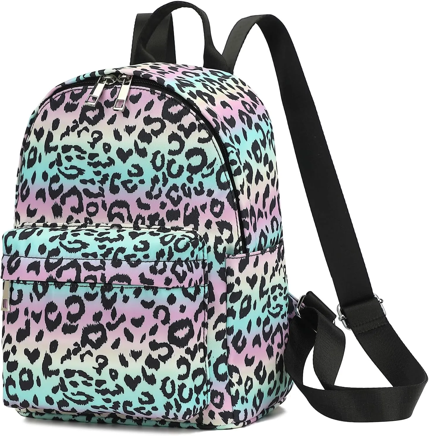 Mini Backpack Purse Fashion Small Backpack Casual Daypack for Women Girls School Travel (Leopard)