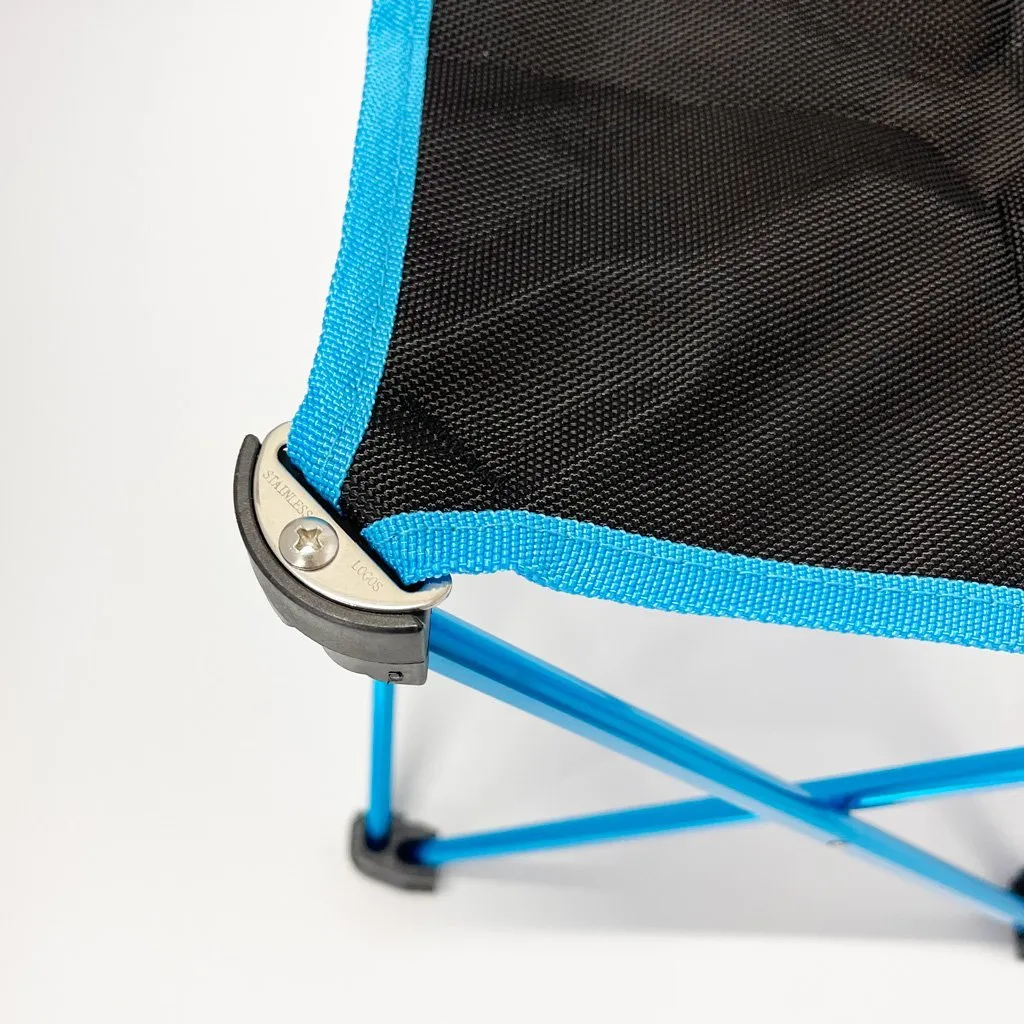 Mini Portable Outdoor Folding Stool Camping Fishing Picnic Chair Seat 80kg - Blue