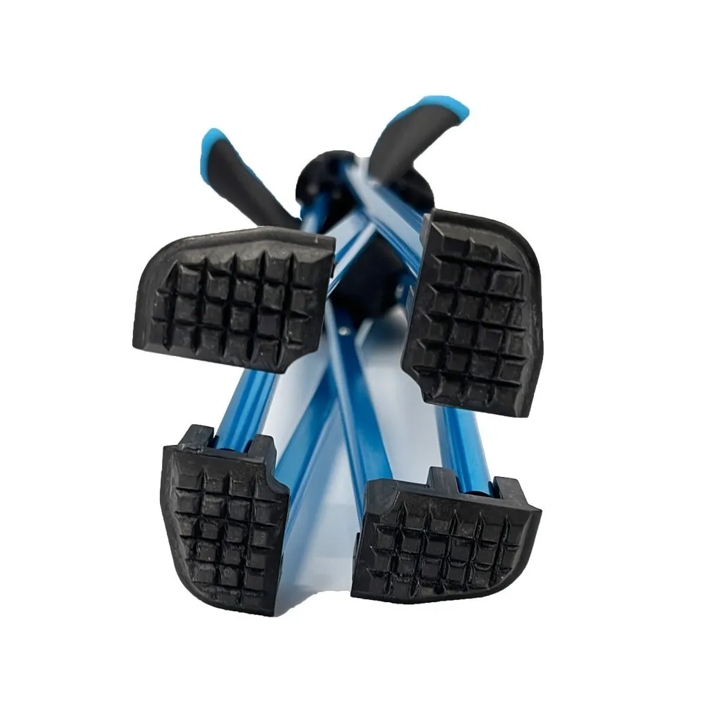 Mini Portable Outdoor Folding Stool Camping Fishing Picnic Chair Seat 80kg - Blue