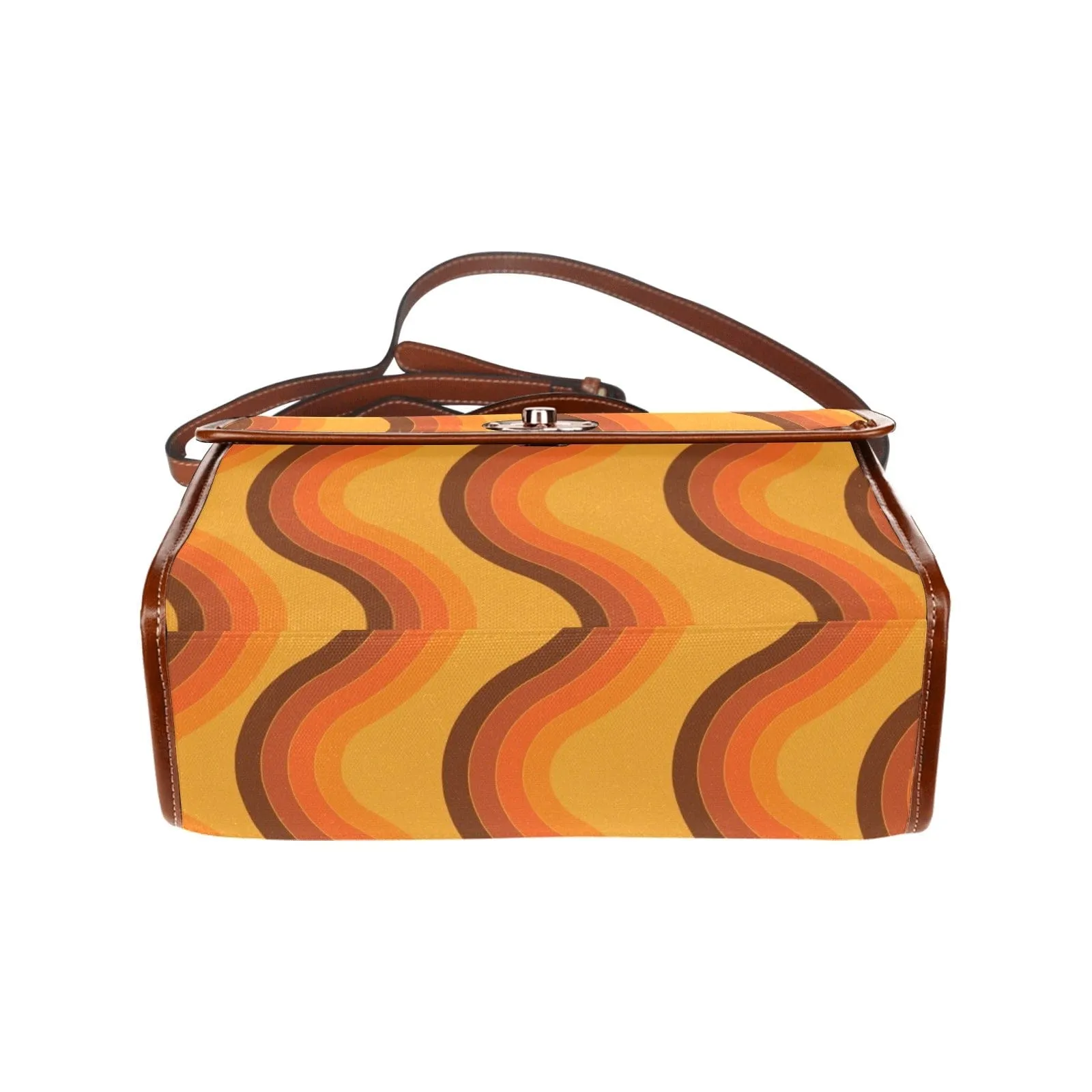 Mod 70's Groovy Brown, Orange, Retro Hand Or Should Bag