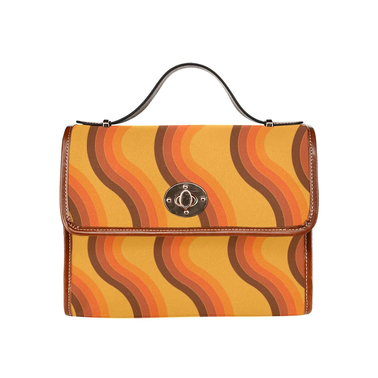 Mod 70's Groovy Brown, Orange, Retro Hand Or Should Bag