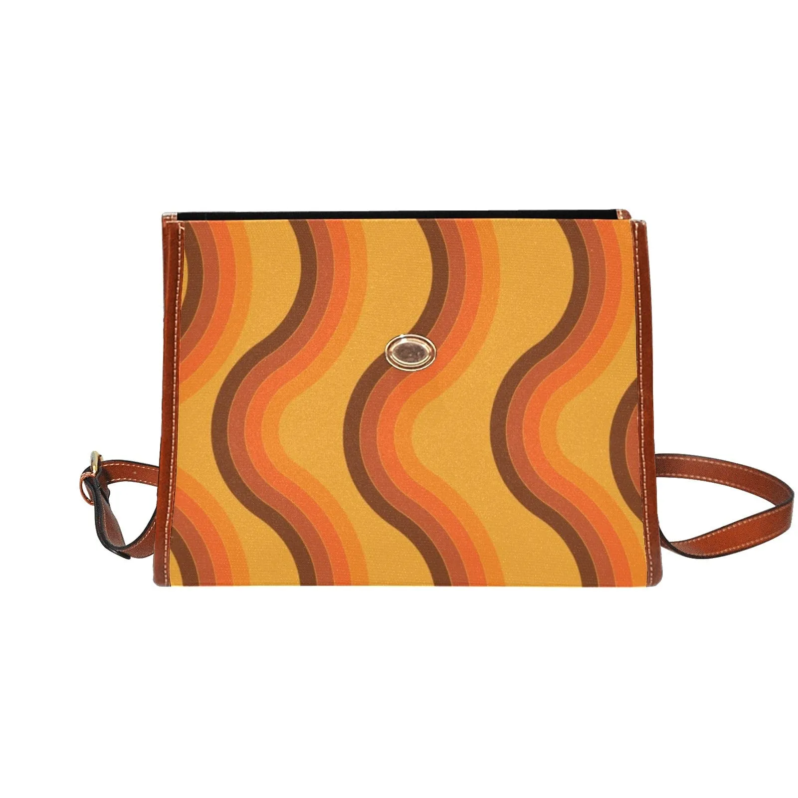 Mod 70's Groovy Brown, Orange, Retro Hand Or Should Bag