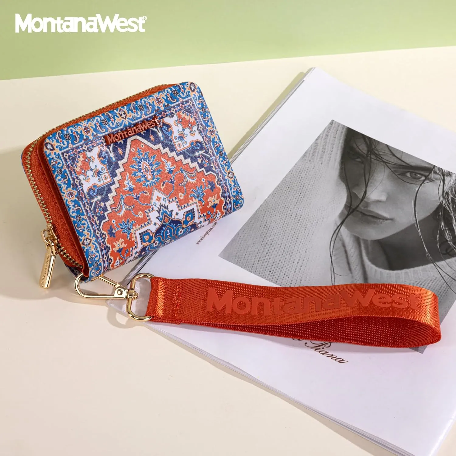 Montana West Small Bohemian Wallet for Women Female Ladies with a Detachable Wristlet Women's Wallet with Rfid Blocking Lining Minimalist Lightweight & Easy to Carry