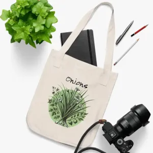Nature Inspired Organic Canvas Tote