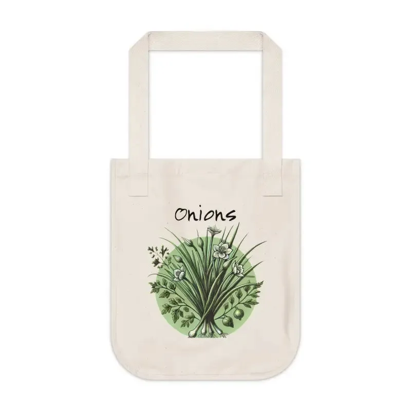 Nature Inspired Organic Canvas Tote